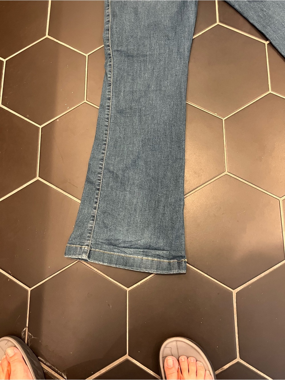 sofia by sofia vergara Medium Wash Flare Jeans with Button Fly - Picture 5 of 6